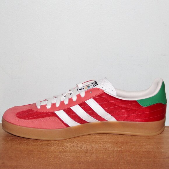 Adidas Gazelle Indoor Olympic Pack Shoes Mens 11 Red Green White - Picture 3 of 8